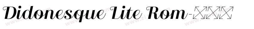 Didonesque Lite Rom字体转换
